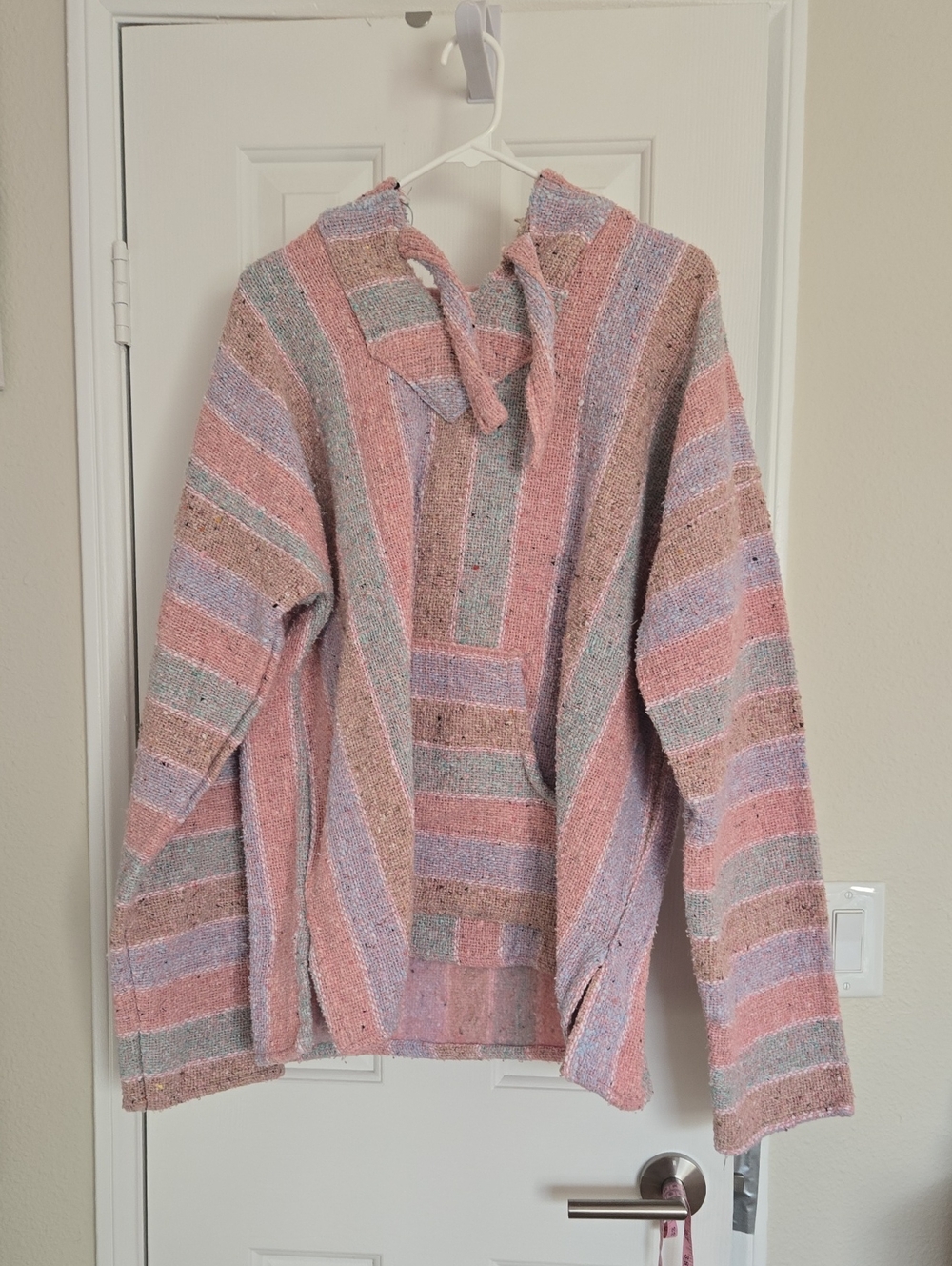 Lg-XL Baja Hoodie in Pastels & Cream